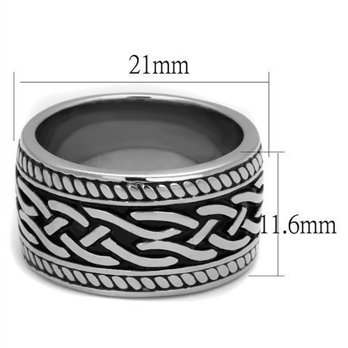 Men clean Stainless Steel ring