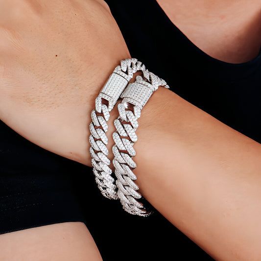 Men's iced  Cuban Bracelet